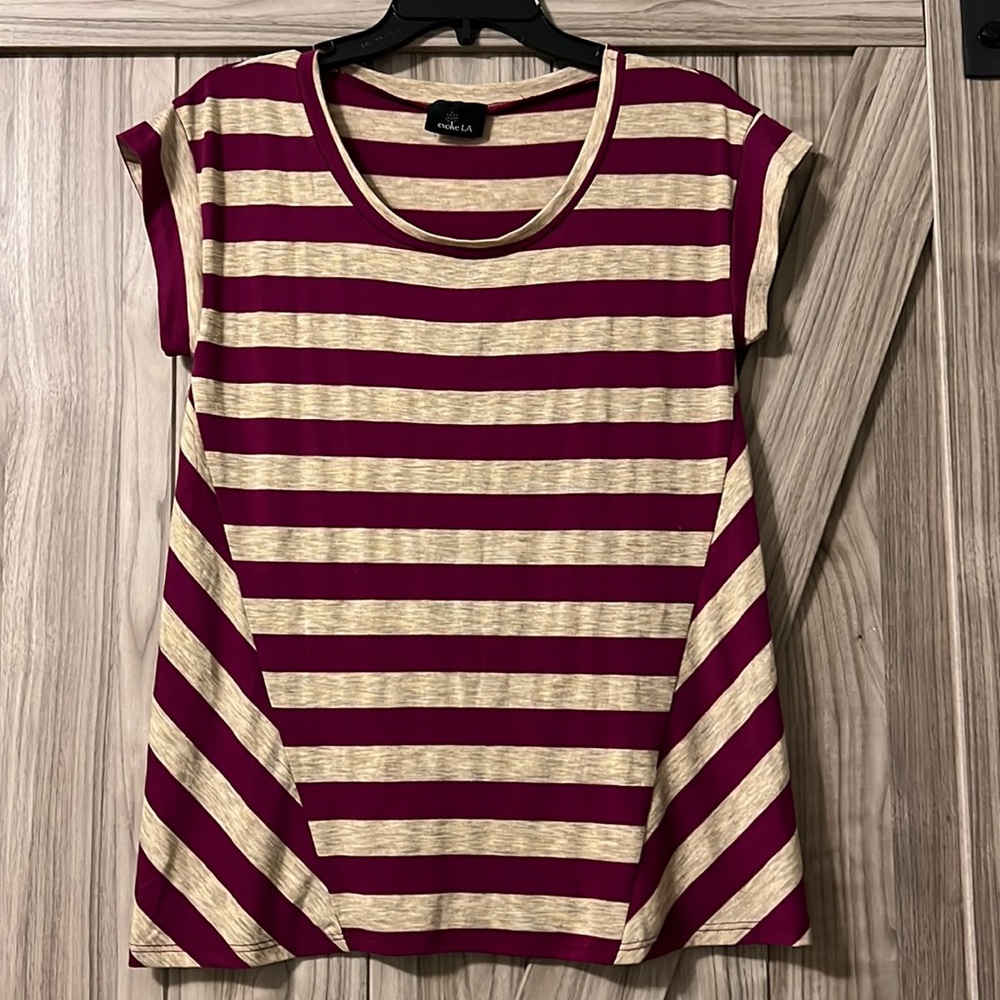 Striped Knit Top by evolve LA SZ S